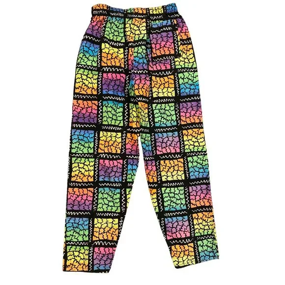 Vintage Neon Pants 1980s Neon Jams World Style Pants - Picture 4 of 4